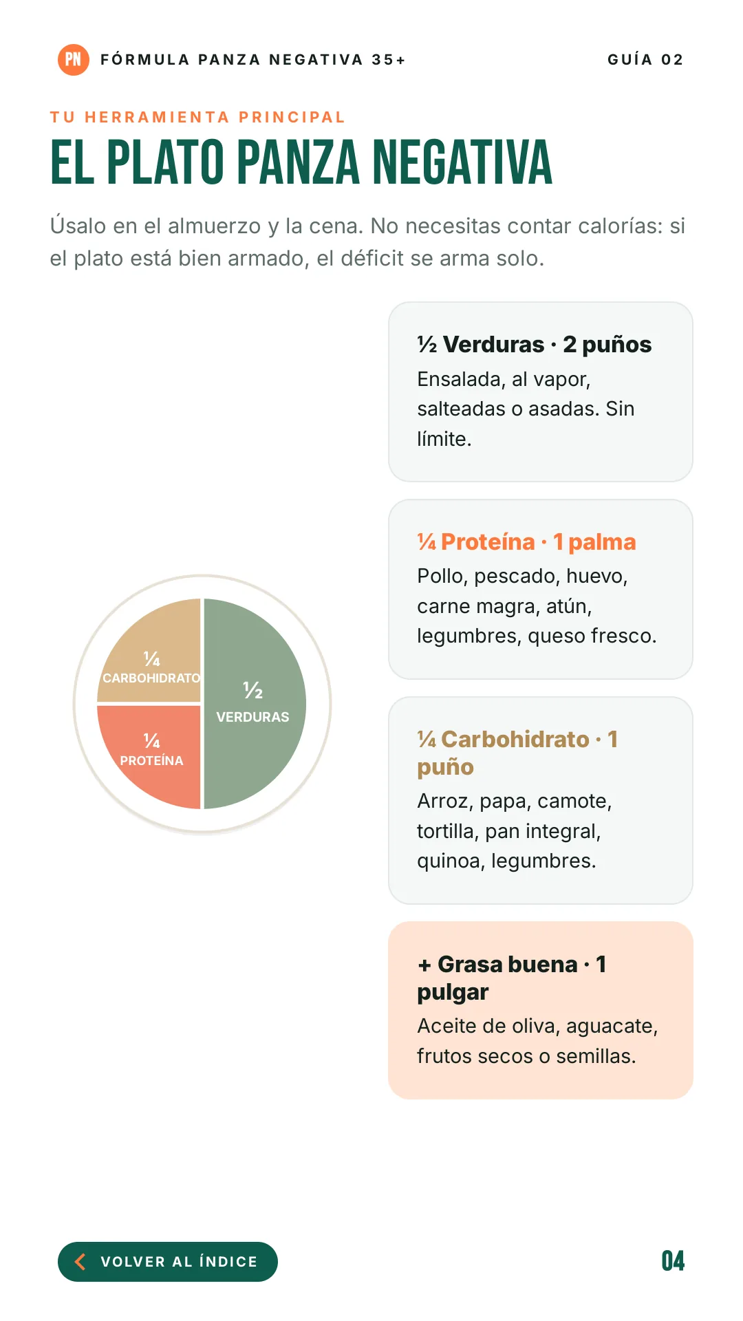 Página del Plato Panza Negativa